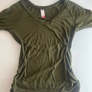 No Boundaries Dark Green Short Sleeve Top
